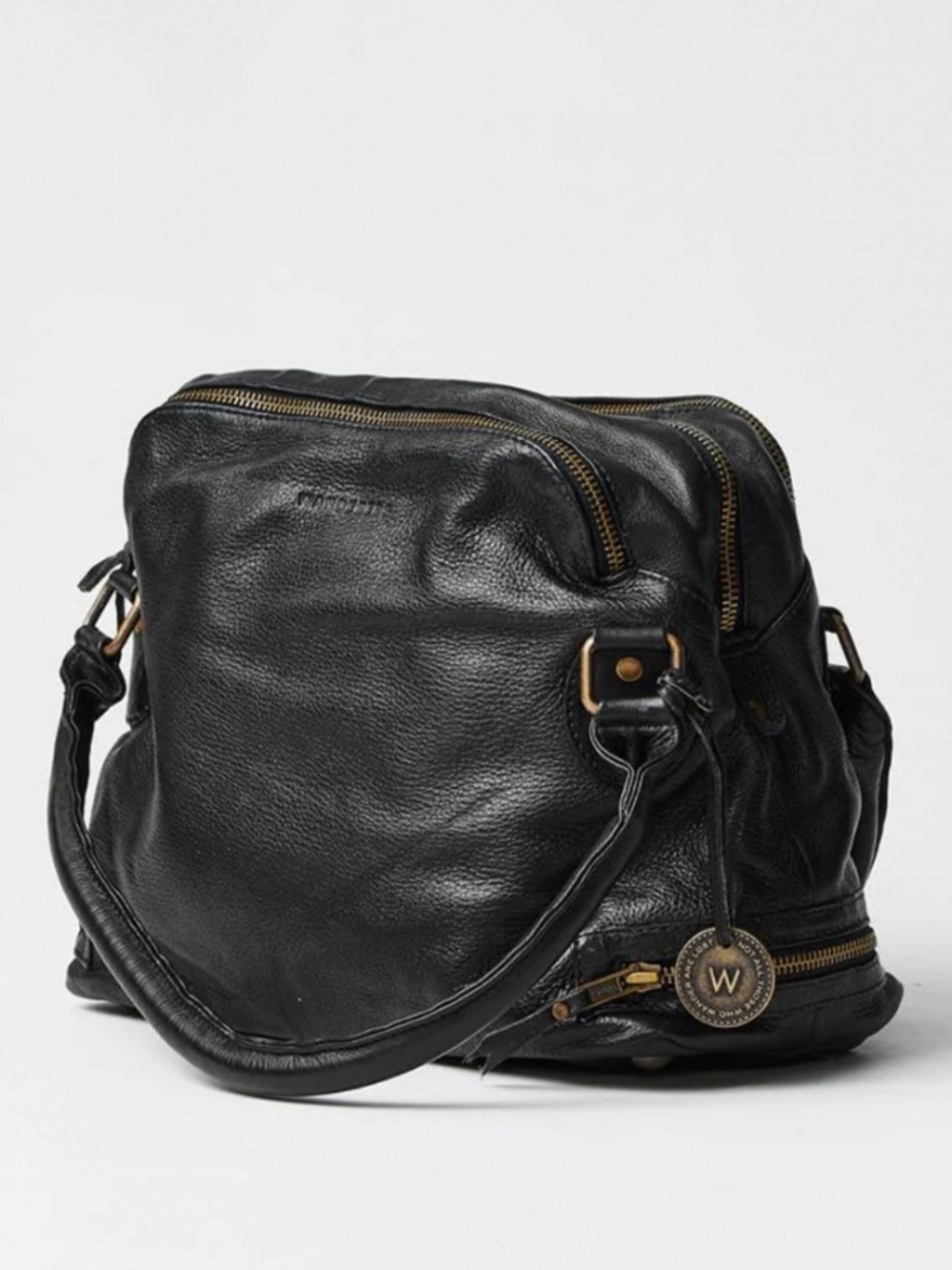 Wanderers Travel Co Manhattan Handbag in black